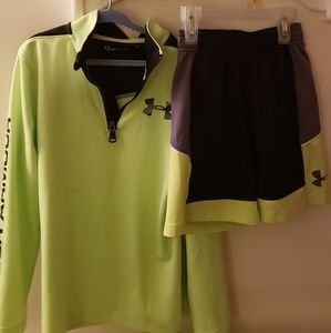 Boy's Under Armour Shirt & Shorts